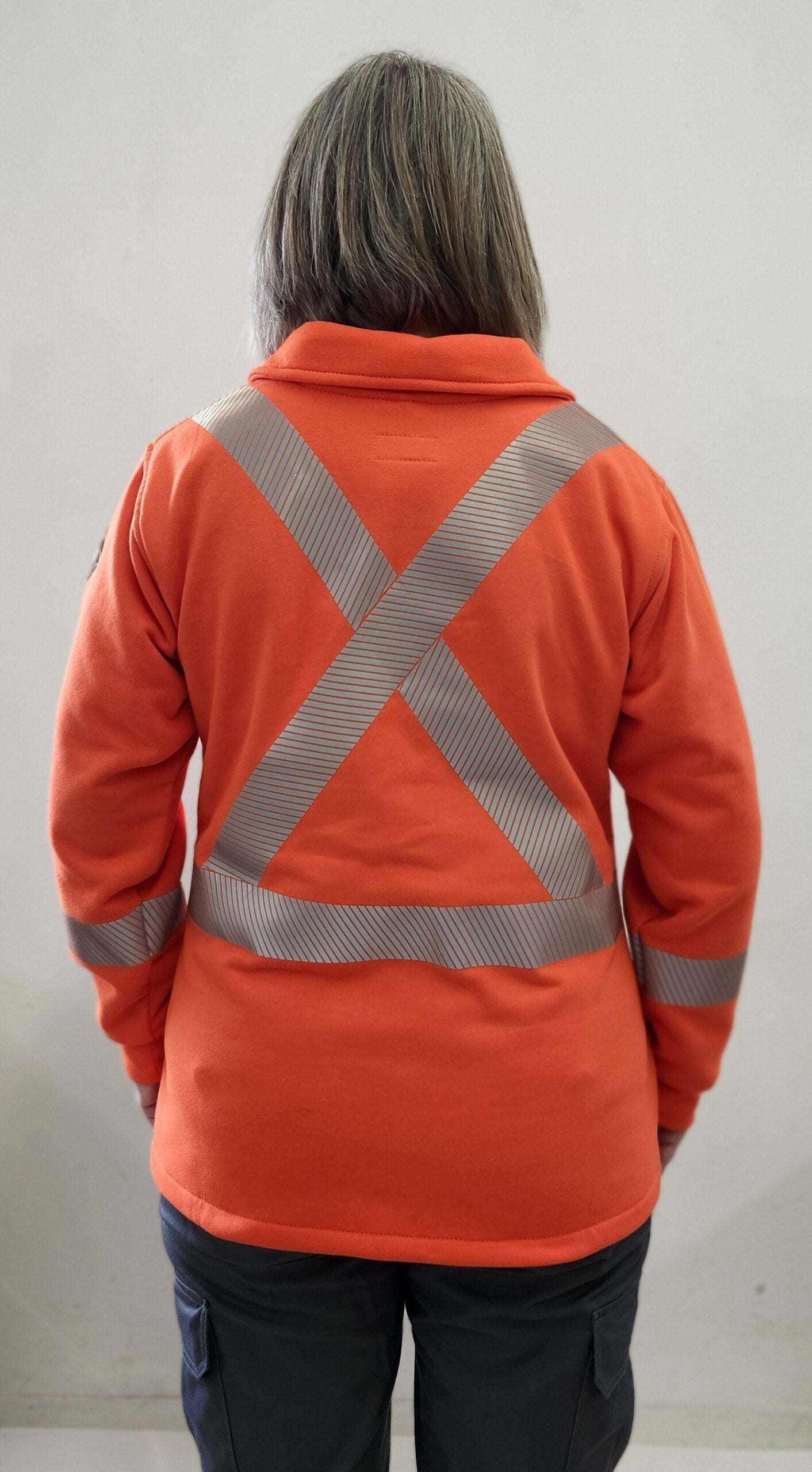 Image of Women’s FR Fleece Hi-Vis Zip Up Hoodie