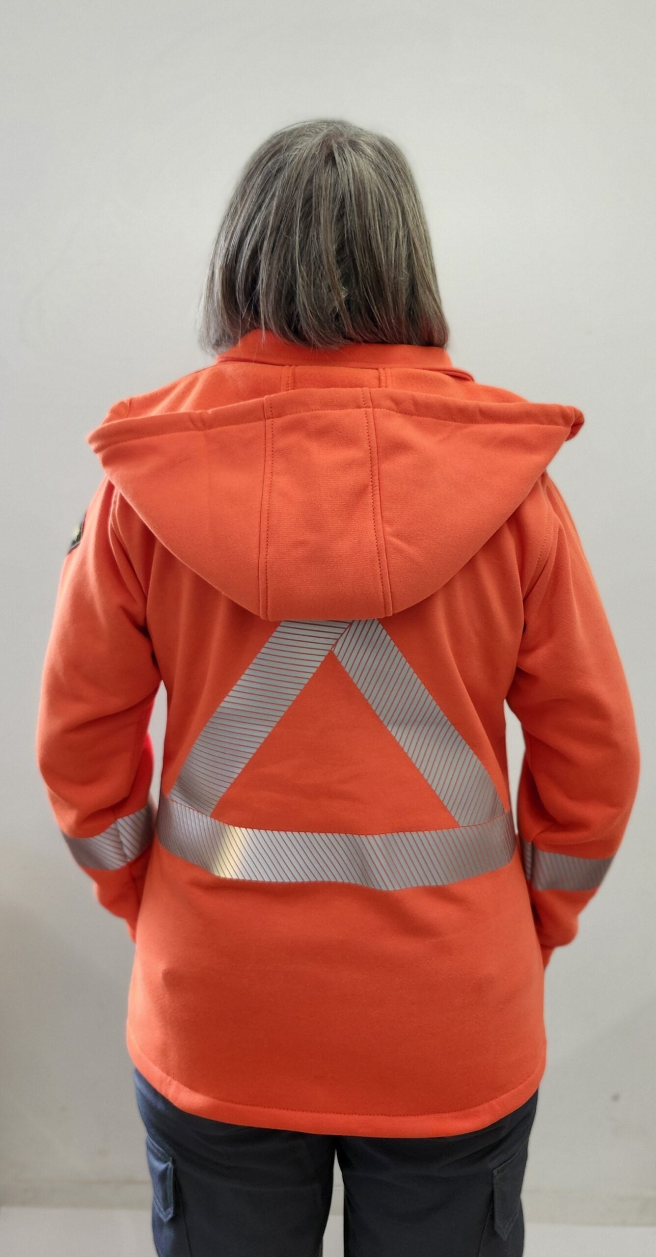 Image of Women’s FR Fleece Hi-Vis Zip Up Hoodie