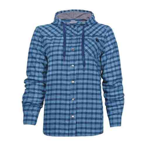 P&F Workwear Lined Flannel Hooded Shirt