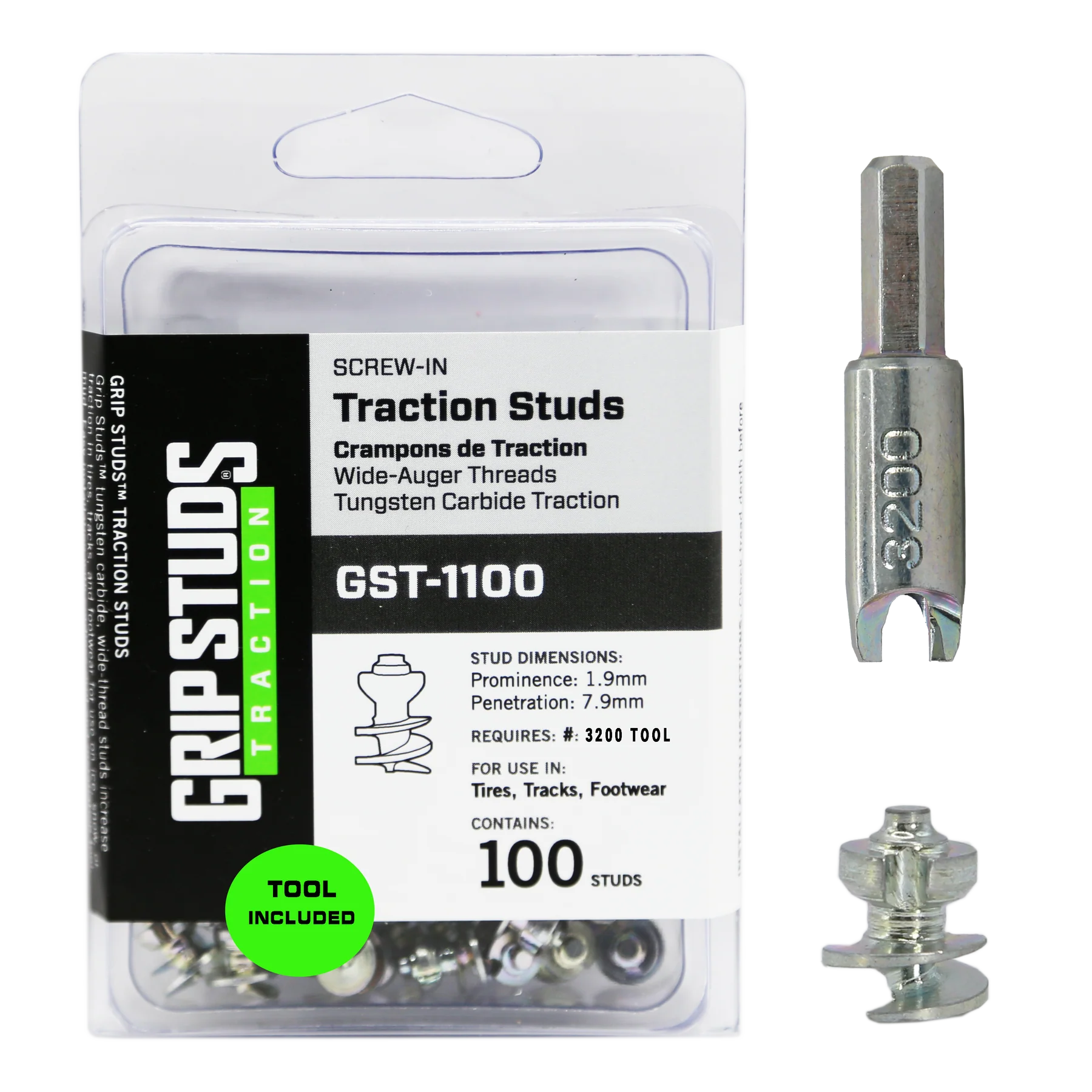 Grip Studs 1100 Screw-In Tire Stud