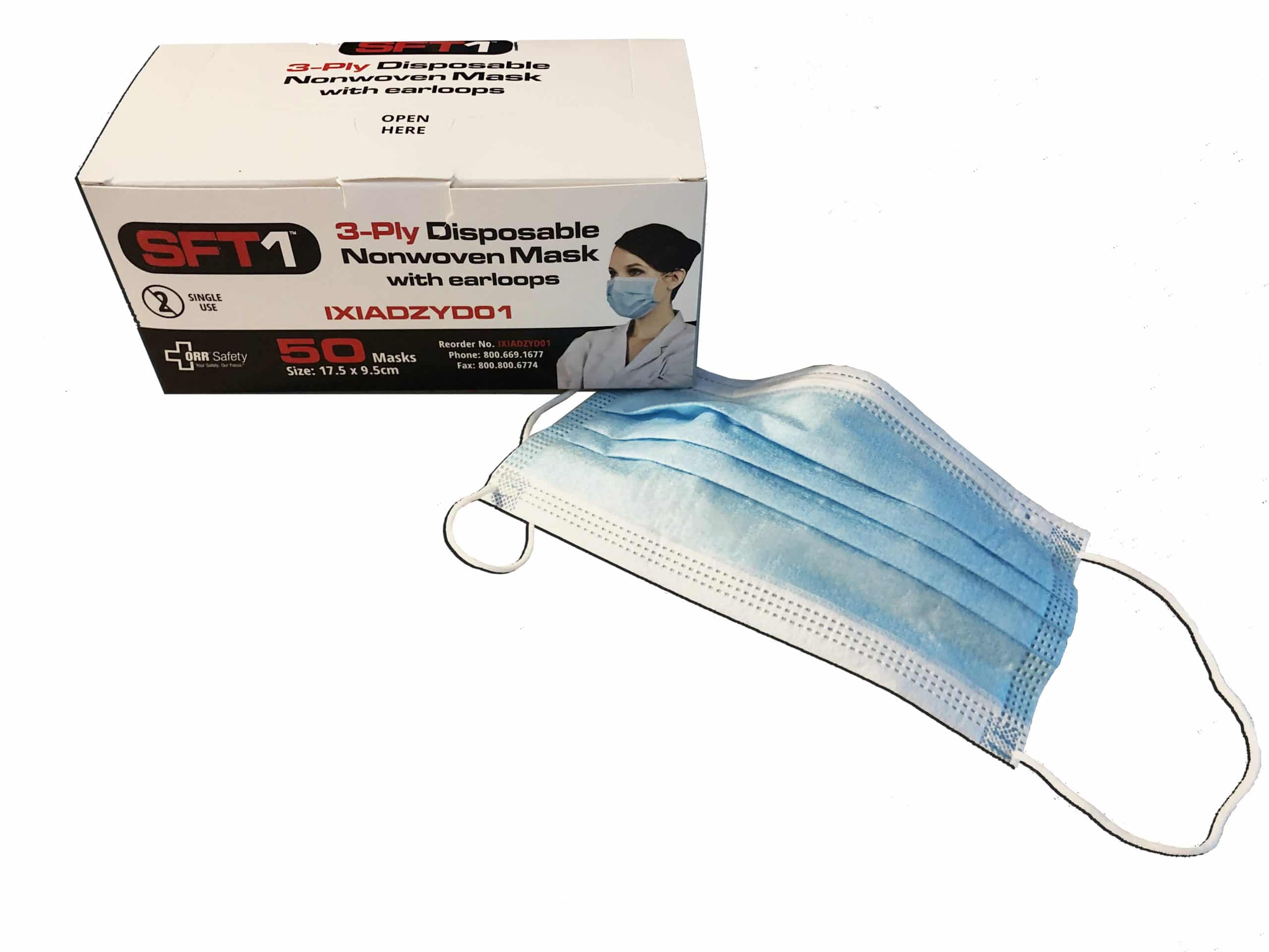 3-Ply Disposable Non-Woven Child Size Mask - Box of 50