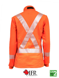 Image of IFR Workwear Women's Segmented Striped Fleece Jacket