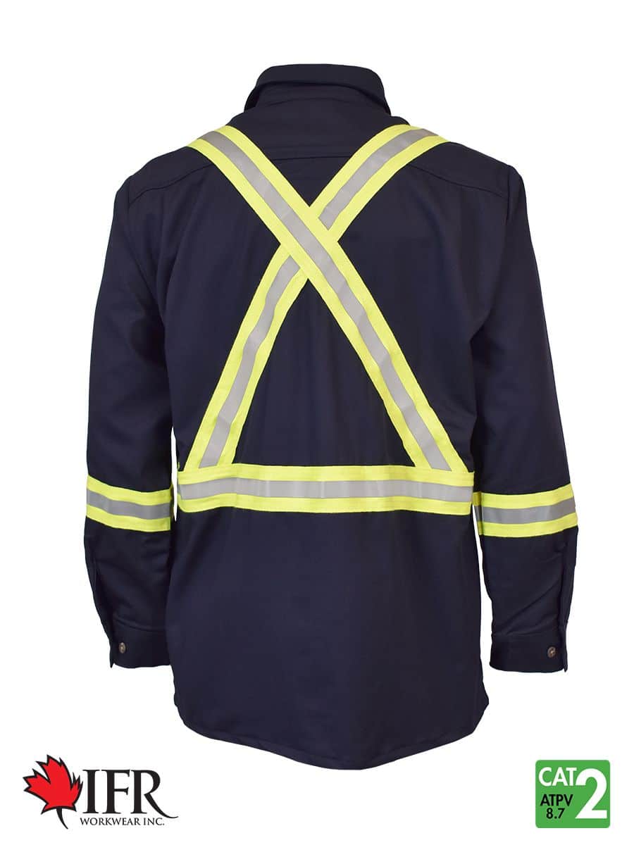 Image of IFR Workwear UltraSoft® 7 oz Deluxe Striped Work Shirt