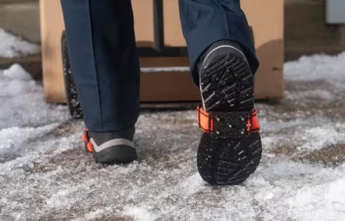 Mid–Sole Ice Cleat – Low Profile – Hi–Vis Strap – O/S