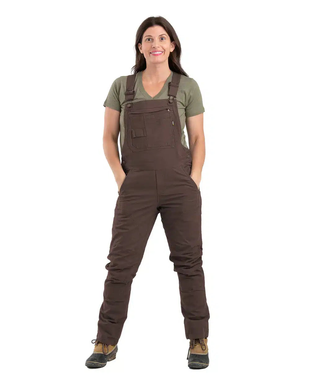 Image of BERNE® Women's Unlined Stretch Duck Bib Overalls
