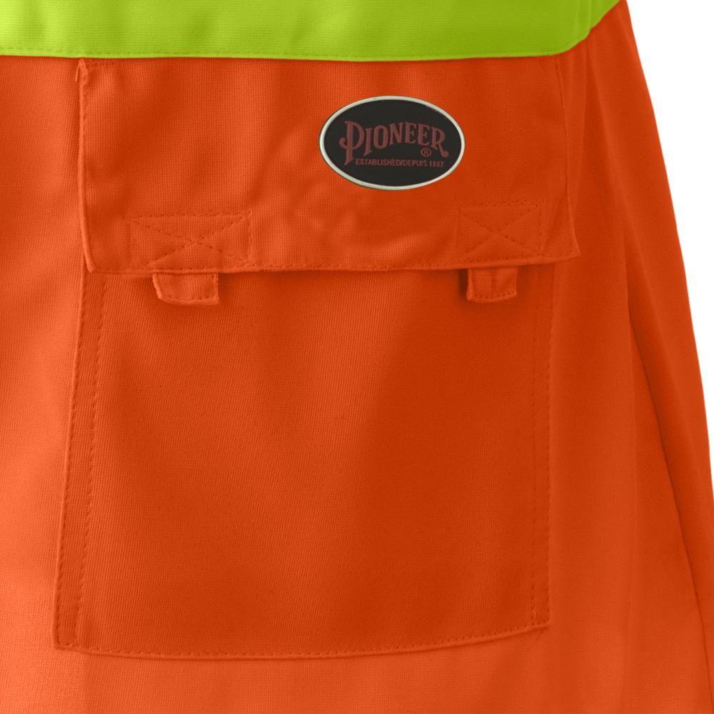 Pioneer Women's Hi-Viz Orange Polyester Safety Vest