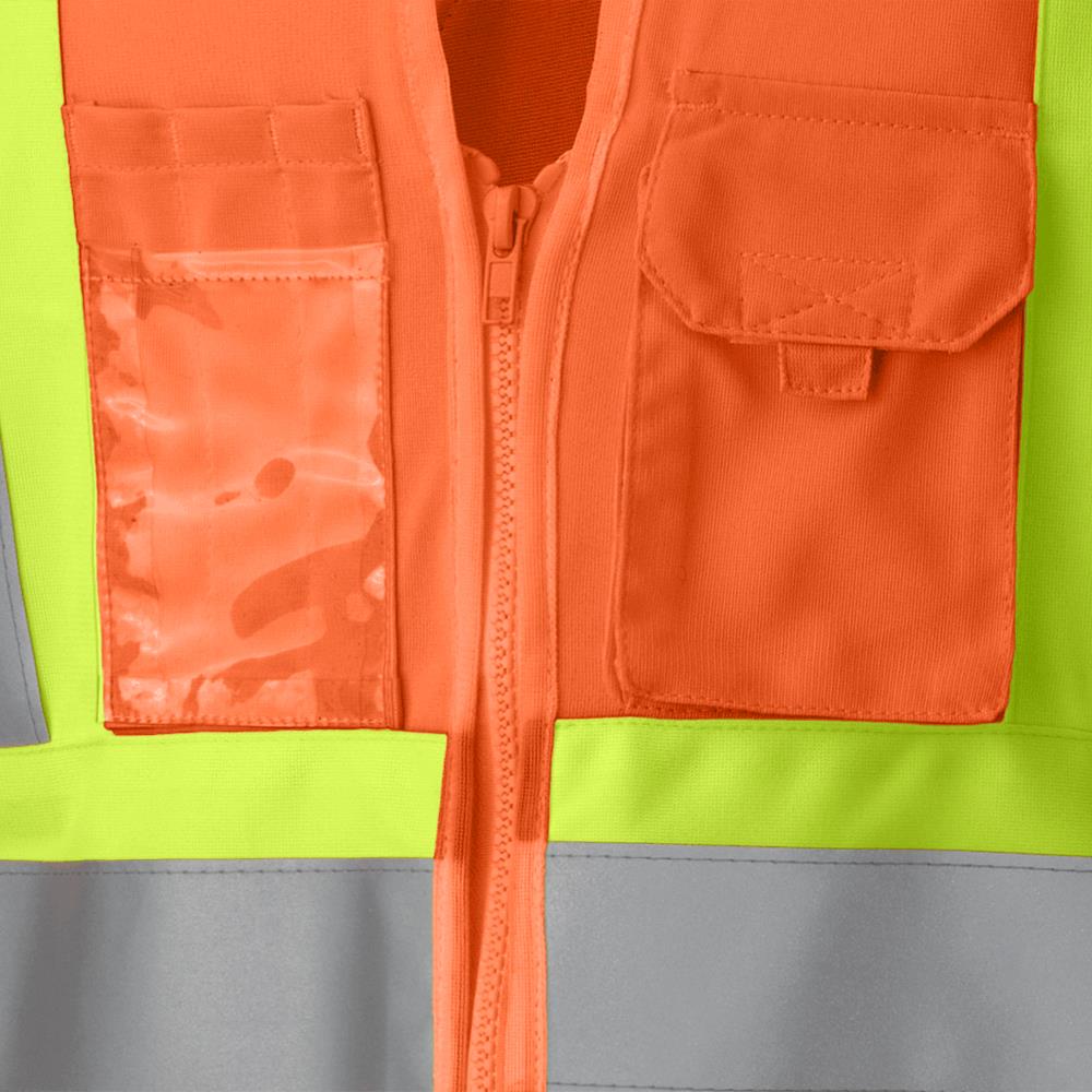 Pioneer Women's Hi-Viz Orange Polyester Safety Vest