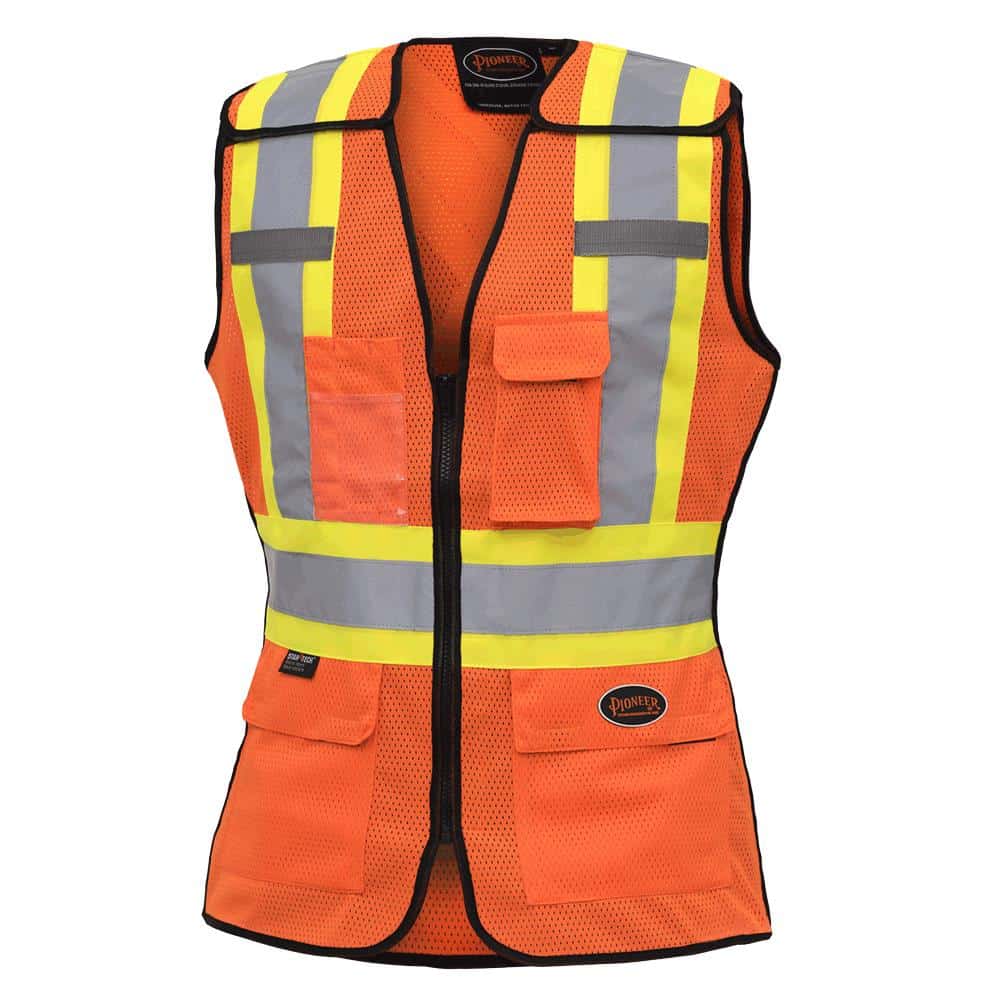 Image of Pioneer Women's Hi-Viz Orange Safety Tear Away Vest