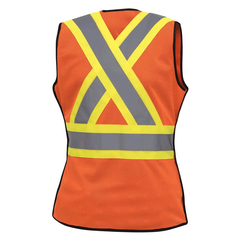 Image of Pioneer Women's Hi-Viz Orange Safety Tear Away Vest
