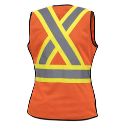 Image of Pioneer Women's Hi-Viz Orange Safety Tear Away Vest