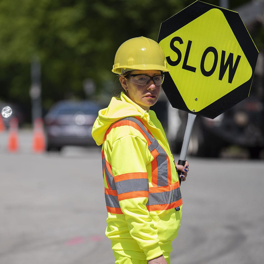 Image of Pioneer Women's Hi-Viz Yellow Fleece Hoodie