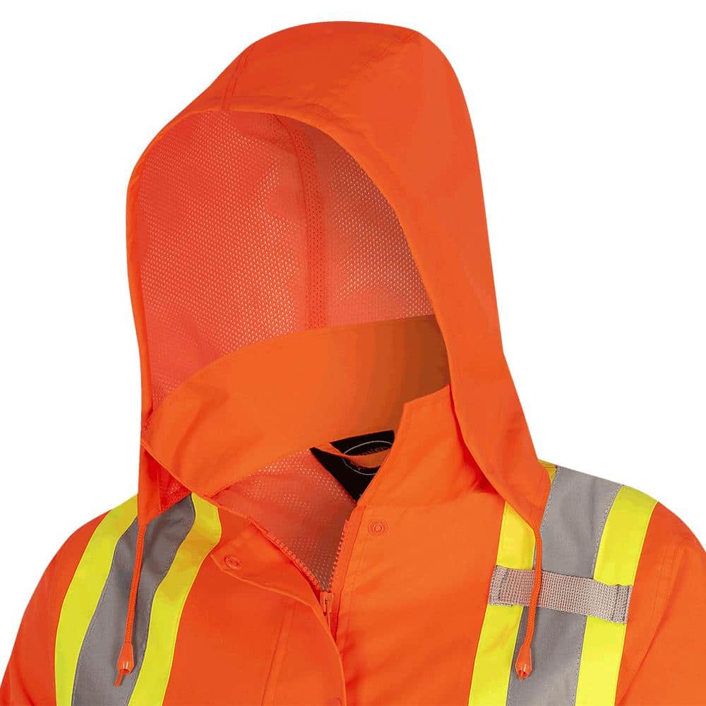 Pioneer Women's High Viz Orange Waterproof 300D Polyester/PU Jacket