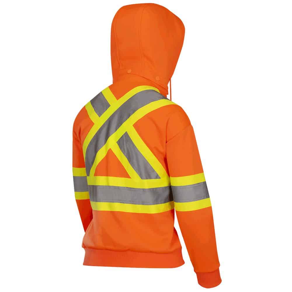 Image of Pioneer Women's Hi-Viz Orange Fleece Hoodie