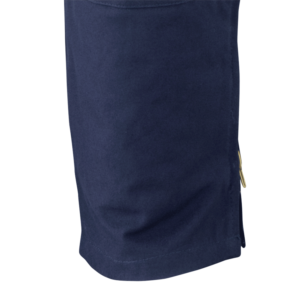 Image of Pioneer Navy Quilted Cotton Duck Overalls