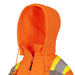 Image of Pioneer Women's Hi-Viz Orange Fleece Hoodie