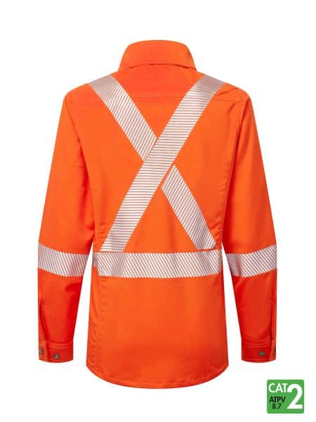 IFR Workwear Women's UltraSoft® 7 oz Deluxe Segmented Striped Work Shirt