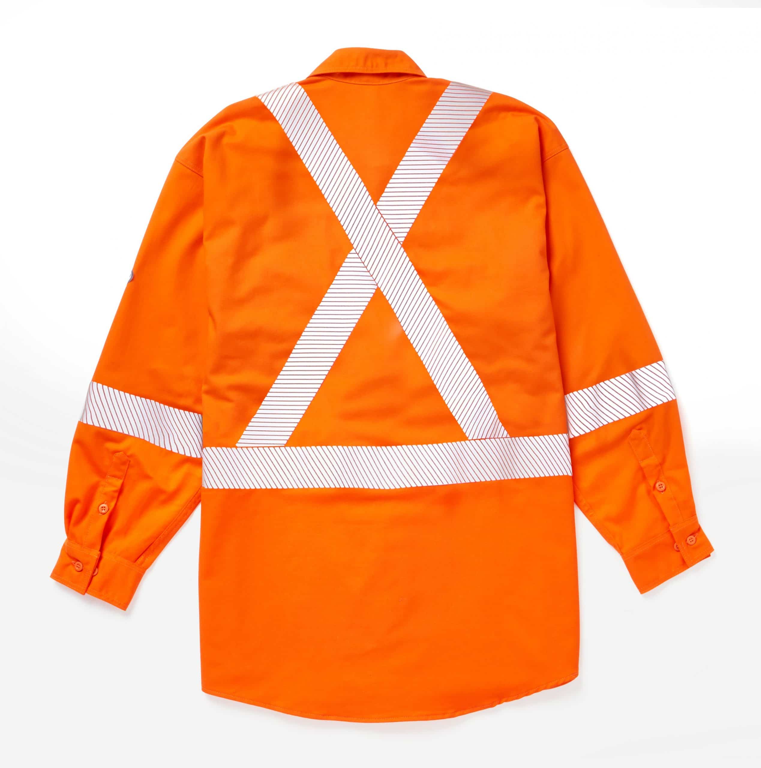 Rasco 5.3 oz Hi Vis GlenGuard Uniform Shirt with Reflective Trim