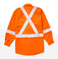 Image of Rasco 5.3 oz Hi Vis GlenGuard Uniform Shirt with Reflective Trim